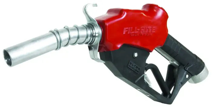 Fill-rite, 1" Hd Ultra High Flow Weather Resistant Auto Fuel Nozzle - Red Flow Rate 5-40gpm