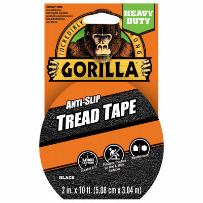 Gorilla Glue, 10 FT Anti-Slip Tread Tape - BLACK