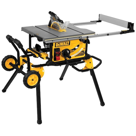 Dewalt, 10 IN. Jobsite Table Saw w/ 32-1/2 IN. Rip Capacity and Rolling Stand