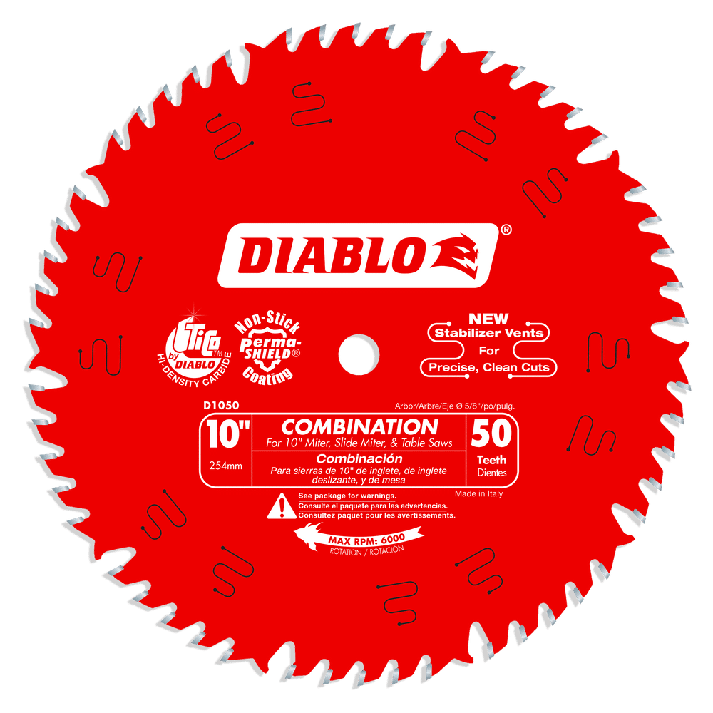 DIABLO, 10 in. x 50 Tooth Combination Saw Blade