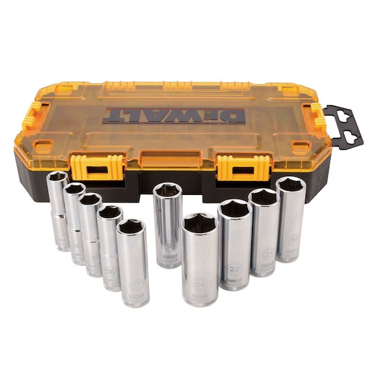 Dewalt, 1/2 IN Drive Deep Metric Socket Set - 10 PIECE