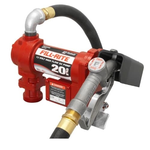 Fill-rite, 12 V Dc Hi-flow Pump, Suction Pipe 1 In. X 12 Ft. Hose - 1 In. Manual Nozzle