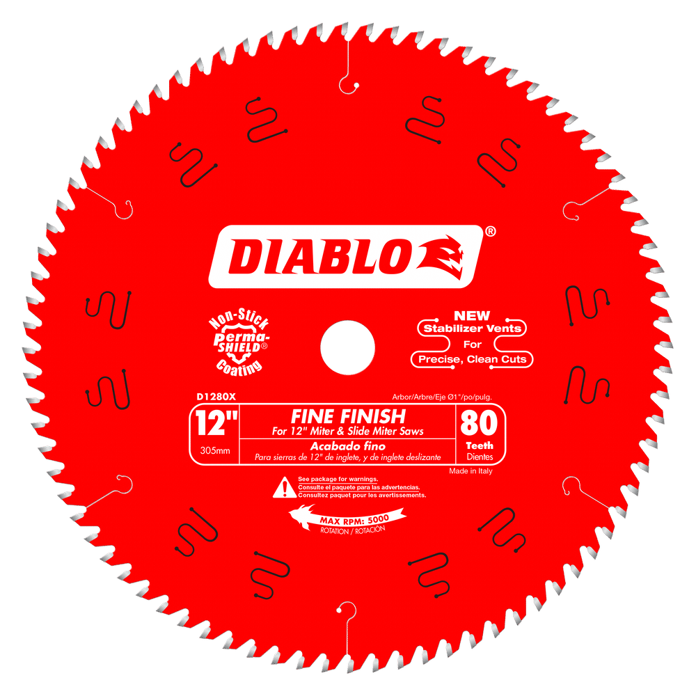 DIABLO, 12 in. x 80 Tooth Fine Finish Saw Blade