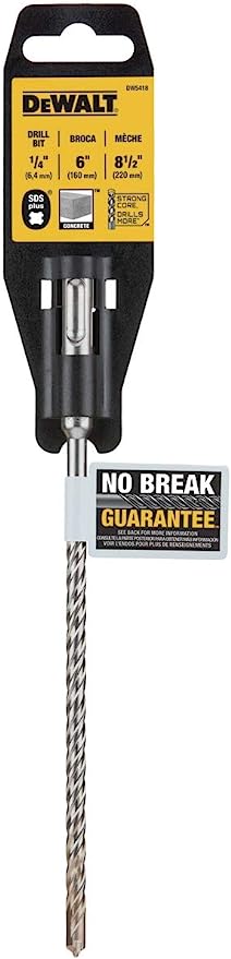 Dewalt, 1/4 IN. x 6 IN. x 8-1/2 IN. Rock Carbide SDS Plus Hammer Drill Bit