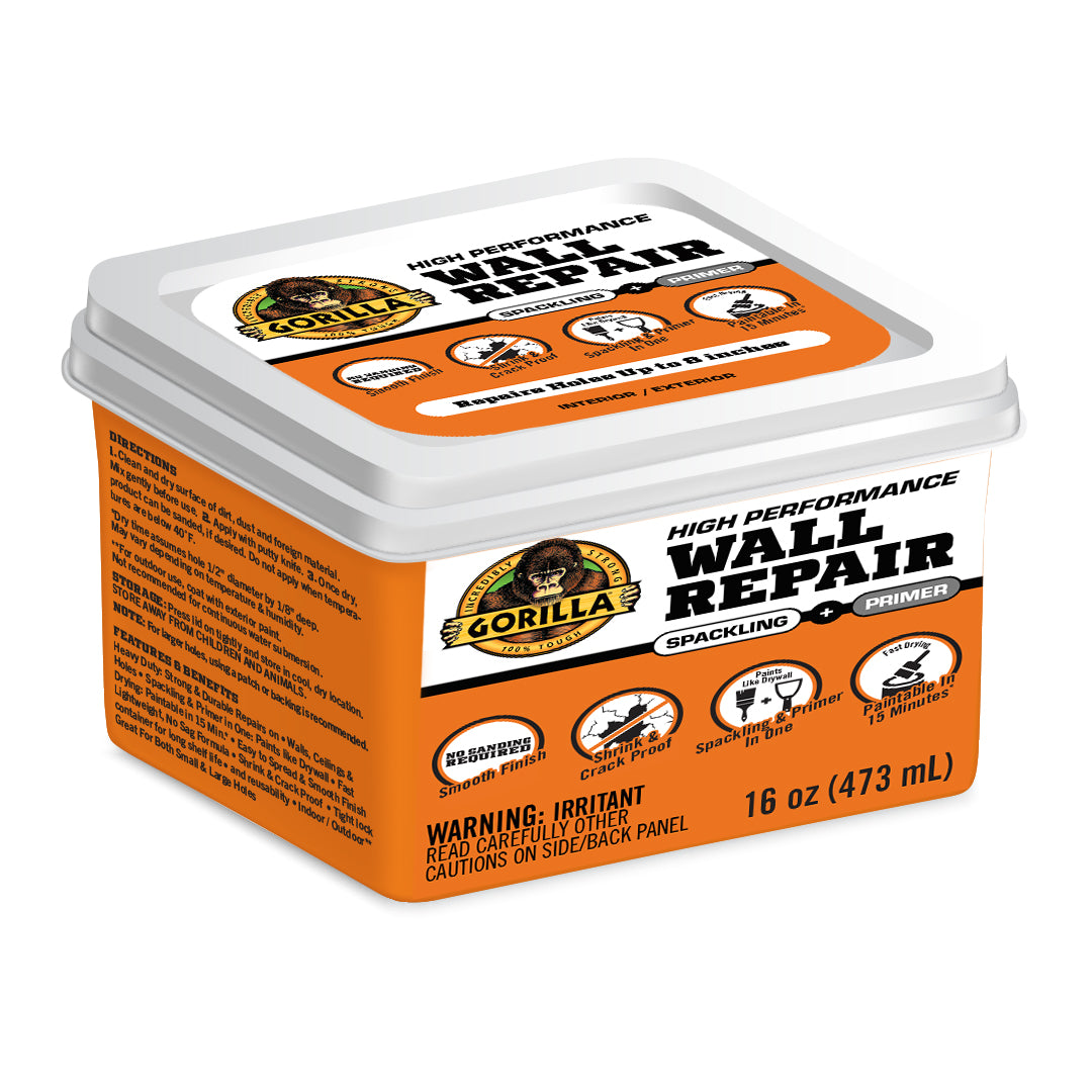 Gorilla Glue, 16 OZ Wall Repair Spackling + Primer