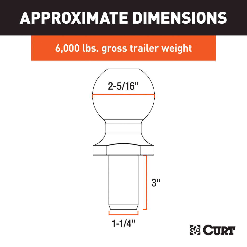 Curt Manufacturing, 2-5/16 inch Trailer Ball