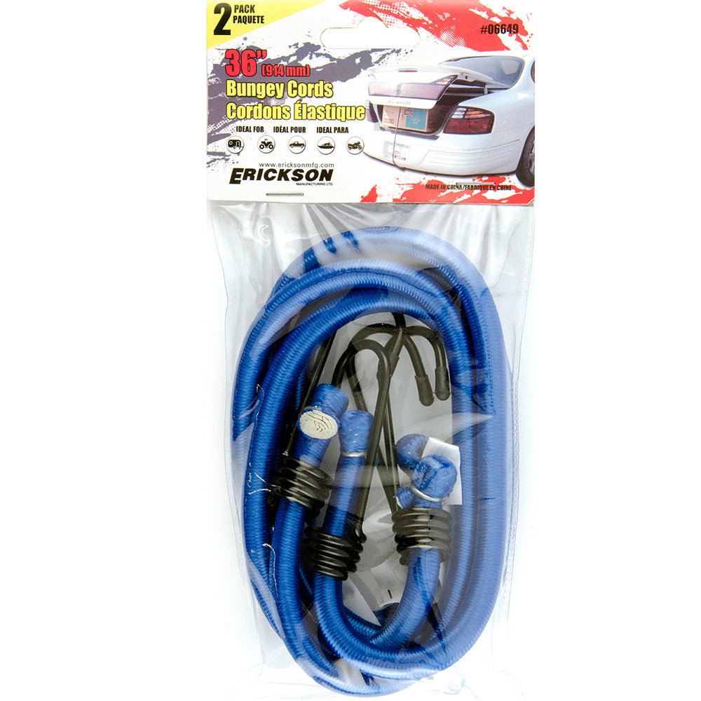 Erickson, 2-Pack Standard Bungee Cord, 36in