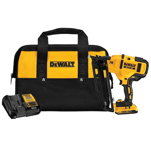 Dewalt, 20V MAX XR 16 GA Angled Finish Nailer Kit