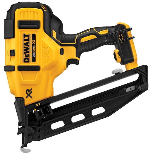 Dewalt, 20V MAX XR 16 GA Cordless Angled Finish Nailer (Tool Only)