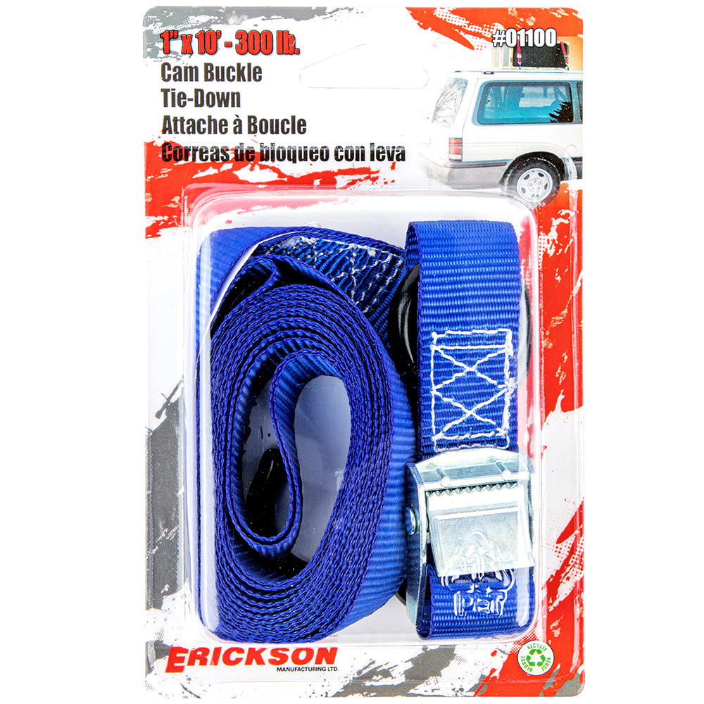 Erickson, 300 lb Cam Strap, 1in x 10ft