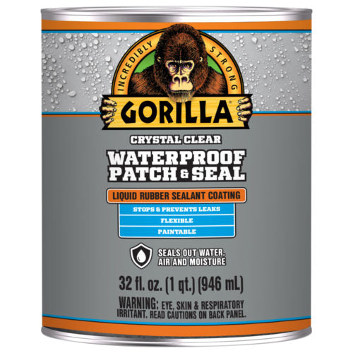 Gorilla Glue, 32 OZ Waterproof Patch & Seal Liquid - CLEAR