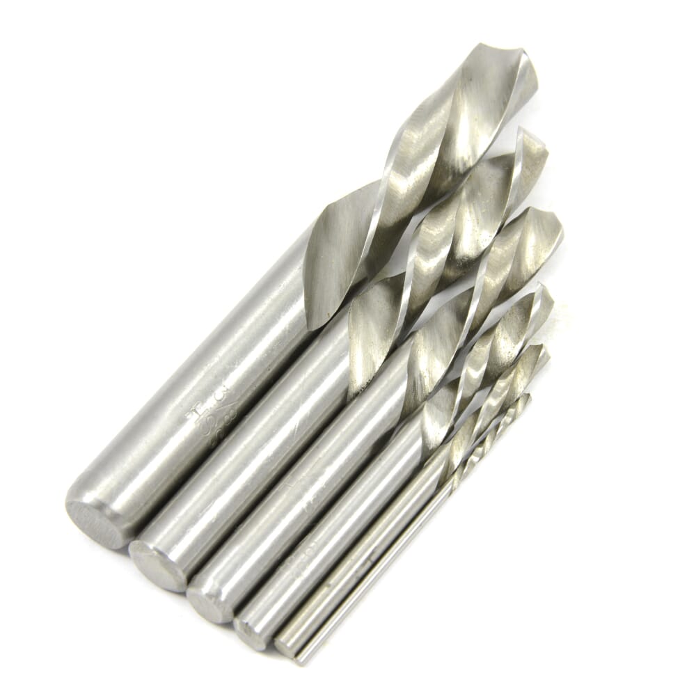 Forney, 6-Piece Stubby Left Hand Drill Bit Set, High Speed Steel (HSS)