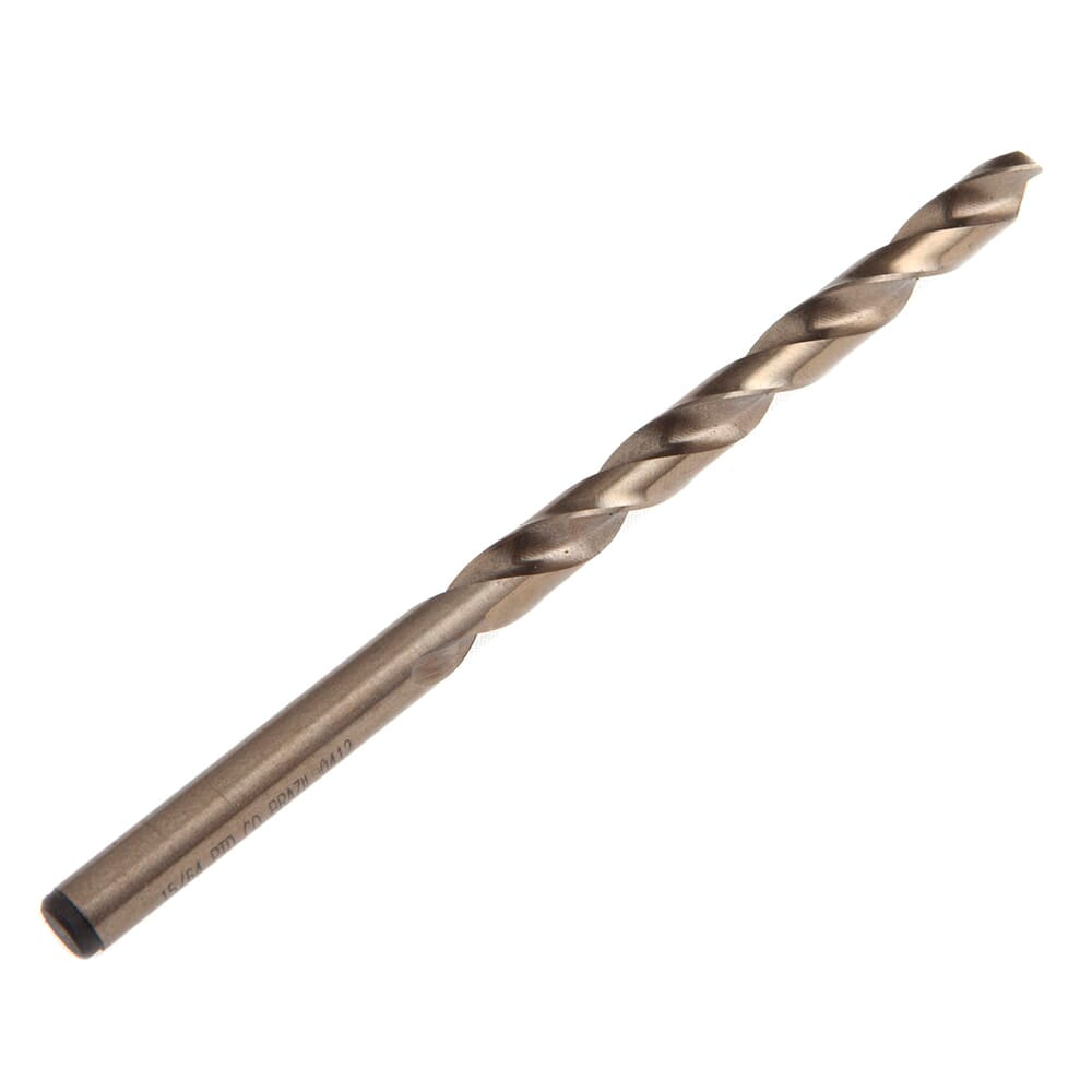 Forney, 8 Percent Cobalt Drill Bit, 135 Degree Split Point, 15/64 in