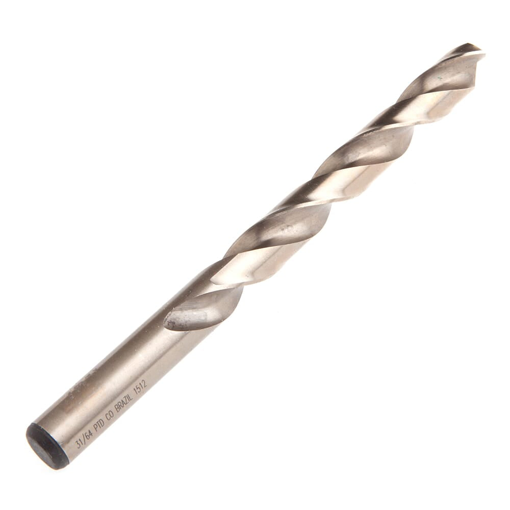 Forney, 8 Percent Cobalt Drill Bit, 135 Degree Split Point, 31/64 in