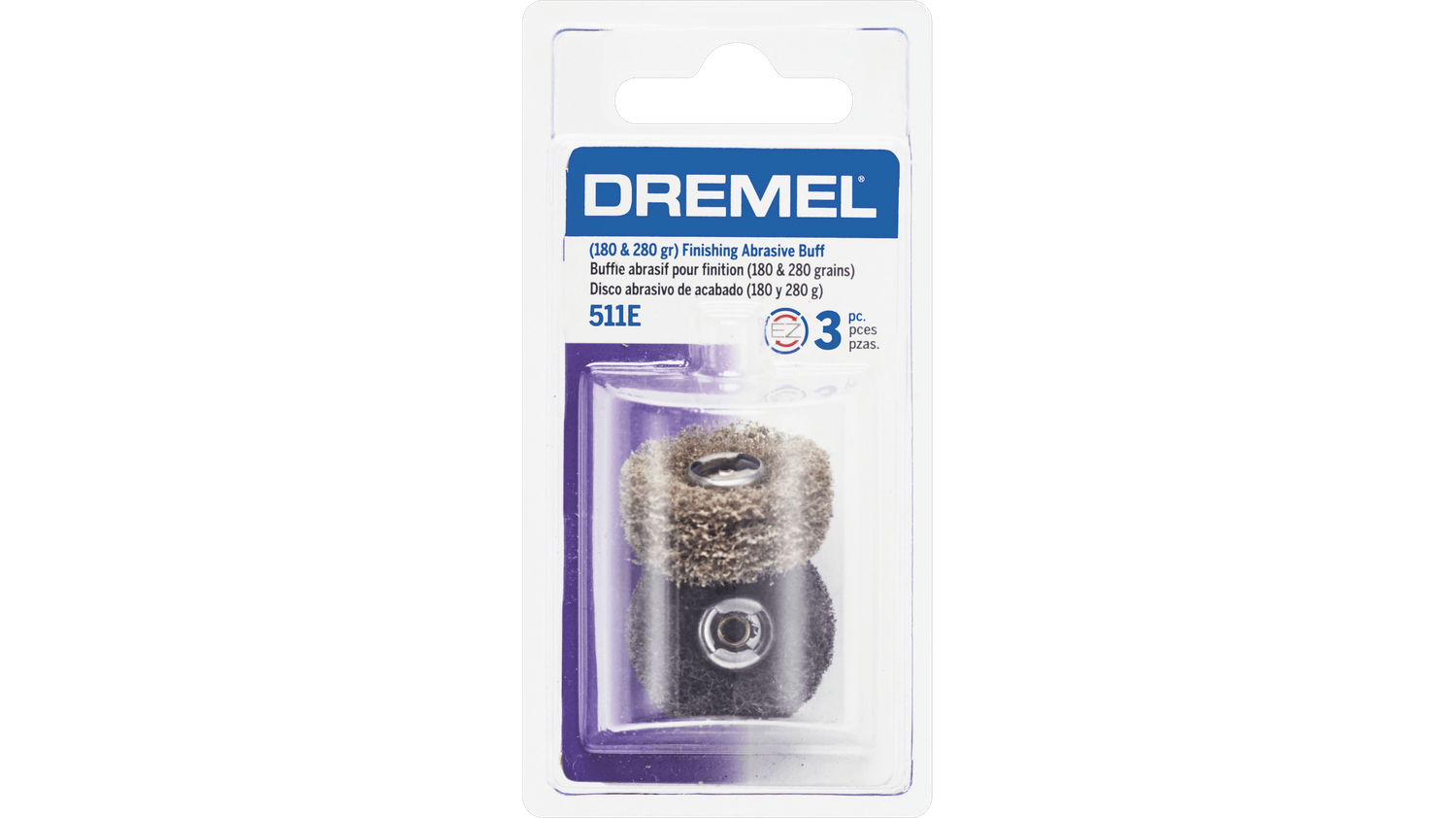 Dremel, 800E EZ Lock Finishing Abrasive Buff, 2 pack