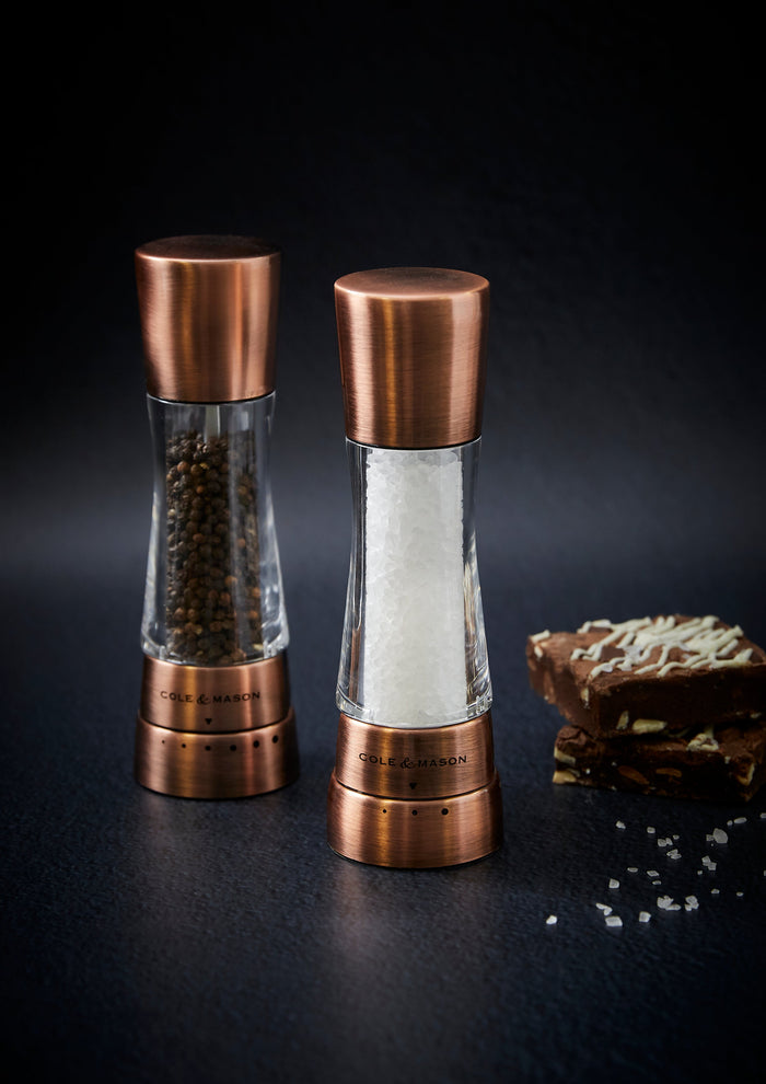 Cole & Mason, COLE & MASON DERWENT SALT & PEPPER MILL GIFT SET, COPPER