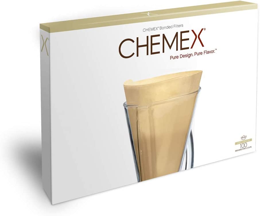 Chemex, Chemex Bonded Filter Natural Half Moon 100 Ct