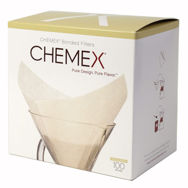 Chemex, Chemex Bonded Filters Pre-Folded Squares (Natural)