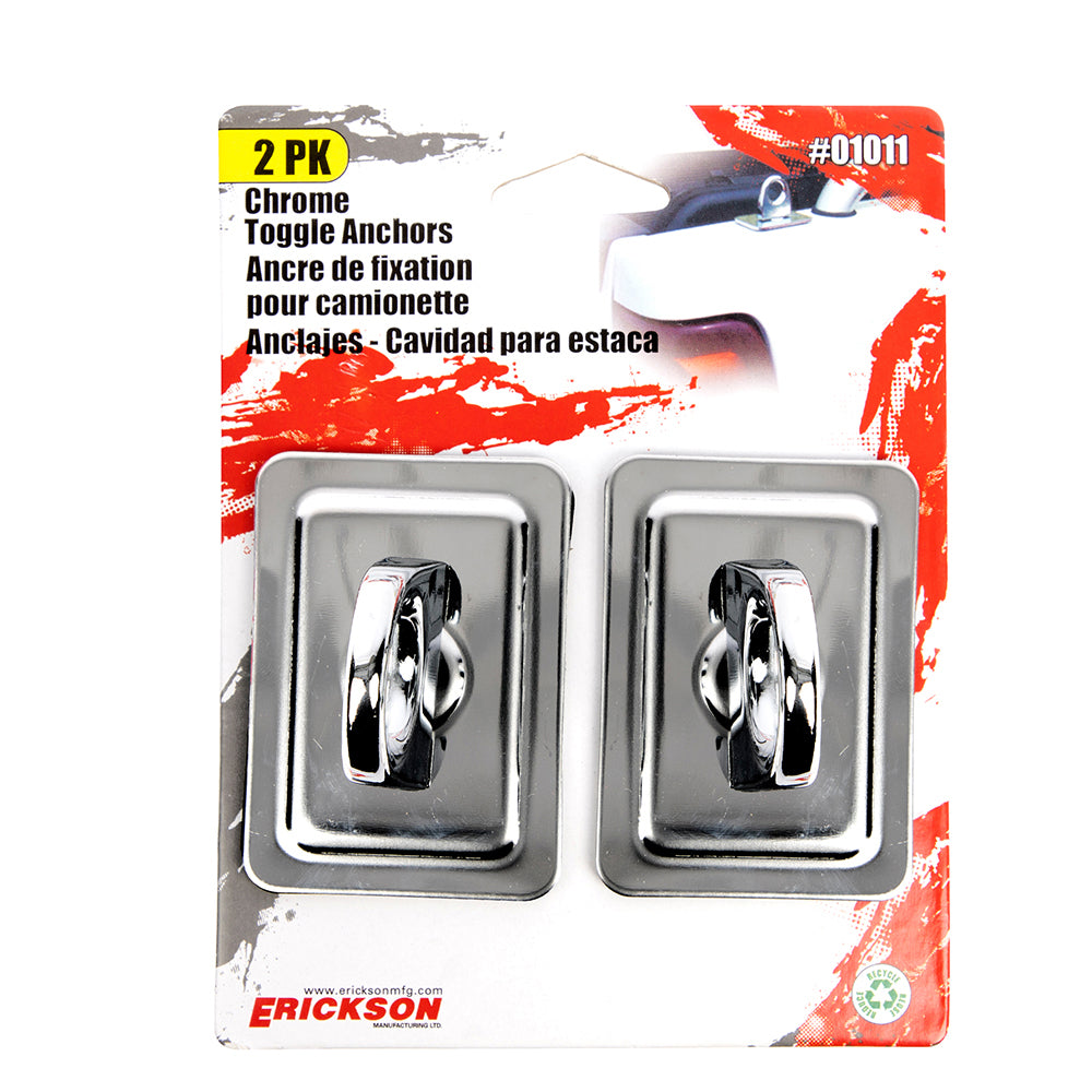 Erickson, Chrome Plated Toggle Anchors