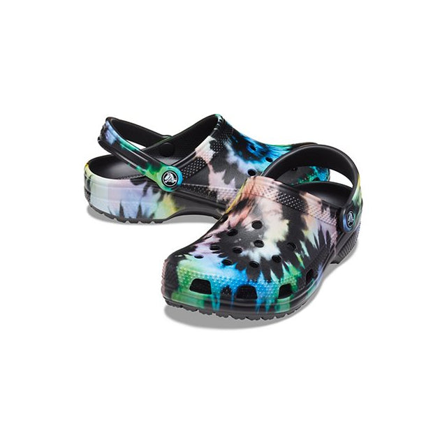 Crocs, Classic Tie-Dye Graphic Clog