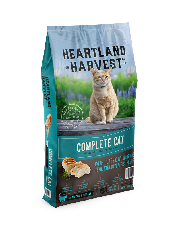 Heartland Harvest, Complete Cat with Classic Whole Grains, Real Chicken & Fish Flavor