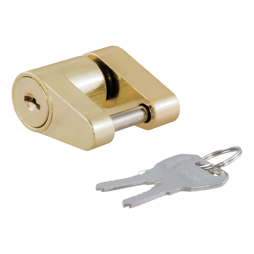 Curt Manufacturing, Coupler Lock, brass plated