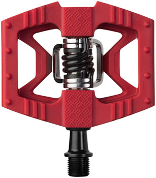 Crank Brothers, DOUBLE SHOT 1 PEDALS - DUAL SIDED CLIPLESS WITH PLATFORM, COMPOSITE, 9/16`, RED