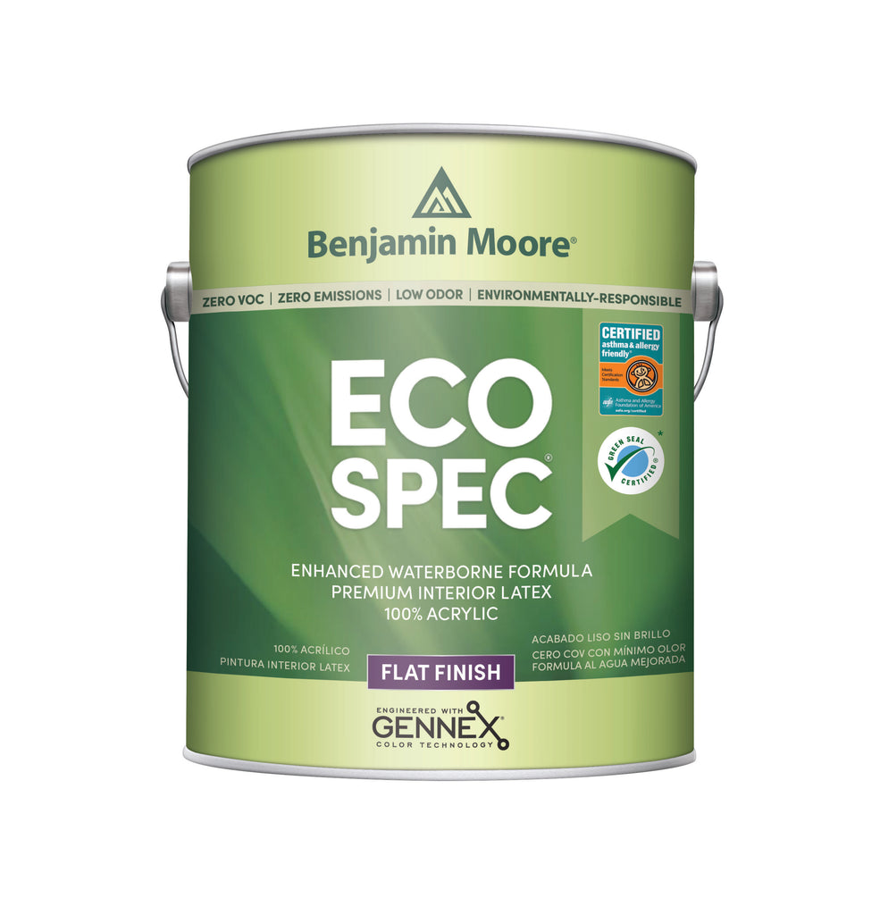 Benjamin Moore, GAL ECO SPEC WB Interior Latex Paint - Flat Finish