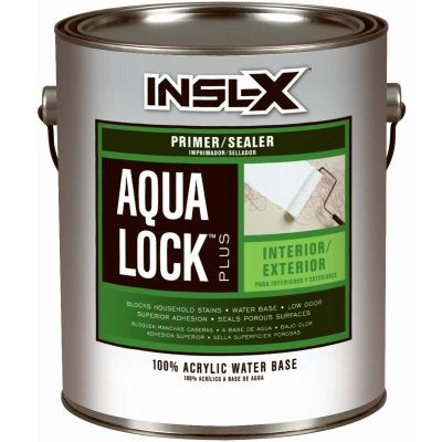 Benjamin Moore, GAL INSL-X Primer and Sealer Aqua Lock Plus Water-Based Acrylic Primer - White