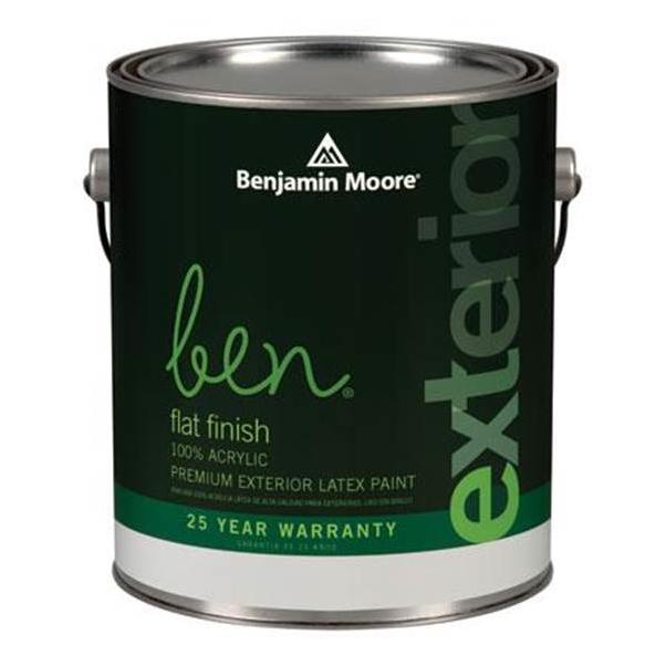 Benjamin Moore, GAL ben Exterior Acrylic Latex Paint - Flat Finish