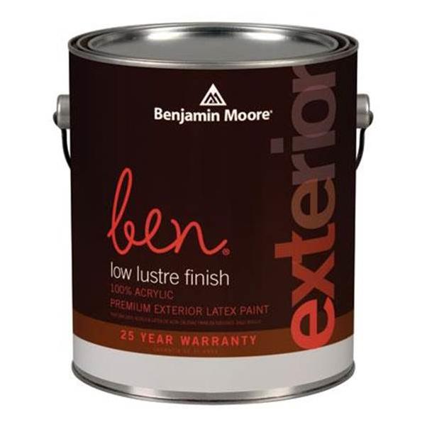 Benjamin Moore, GAL ben Exterior Acrylic Latex Paint - Low Lustre Finish