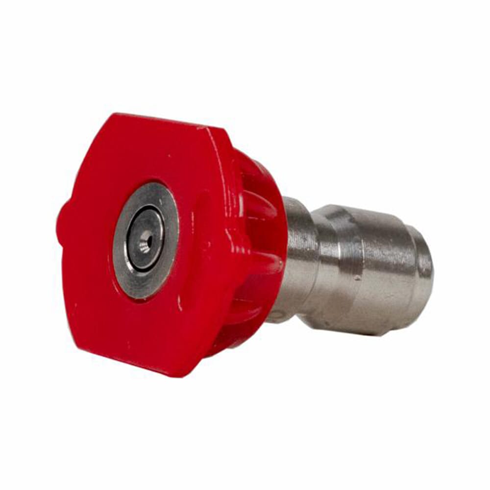 Forney, High Pressure Nozzle, Red, 0 Degree, 3.0 Orifice