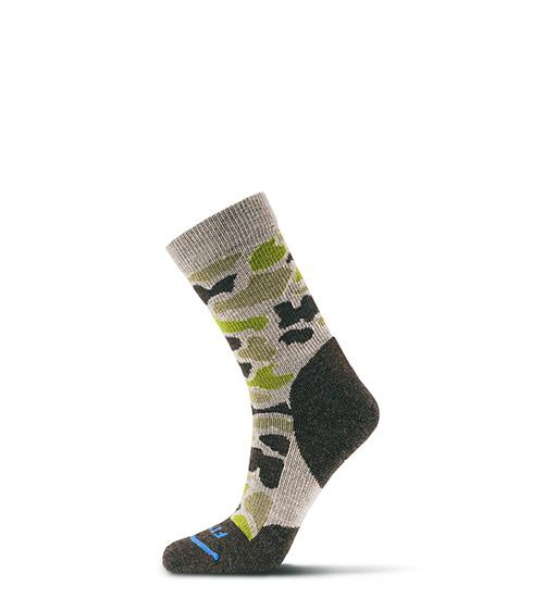 Fits, Light Hiker Camo Print Crew Sock