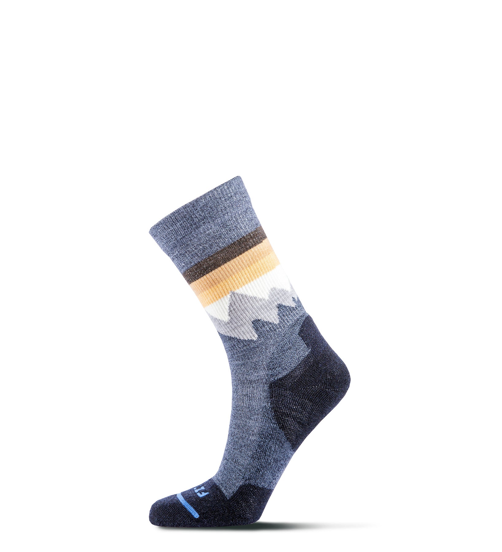 Fits, Light Hiker Mountain Top Crew Sock