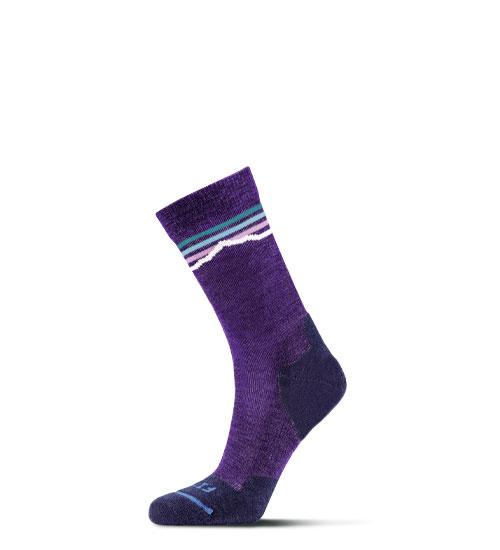 Fits, Light Hiker Mountainscape Crew Sock