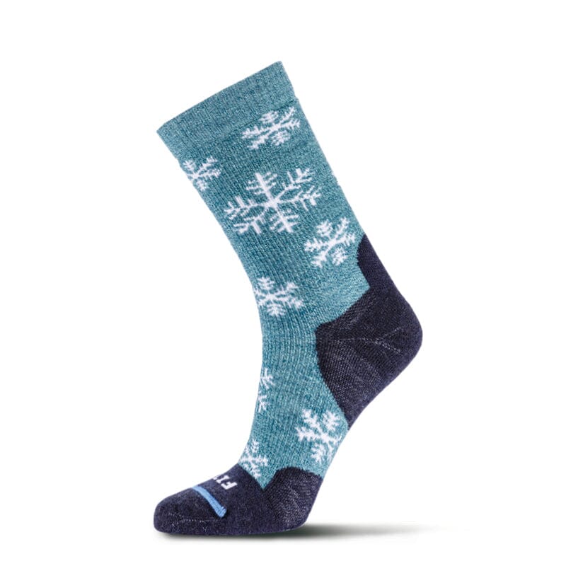 Fits, Medium Hiker Snowflake Crew Sock