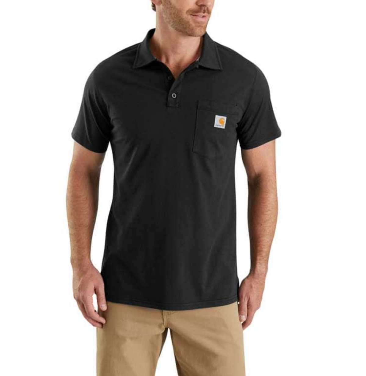 Carhartt, Men's Force Relaxed Fit Medium Weight Short-Sleeved Pocket Polo