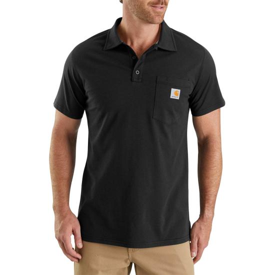 Carhartt, Men's Force Relaxed Fit Midweight Short-sleeve Pocket Polo