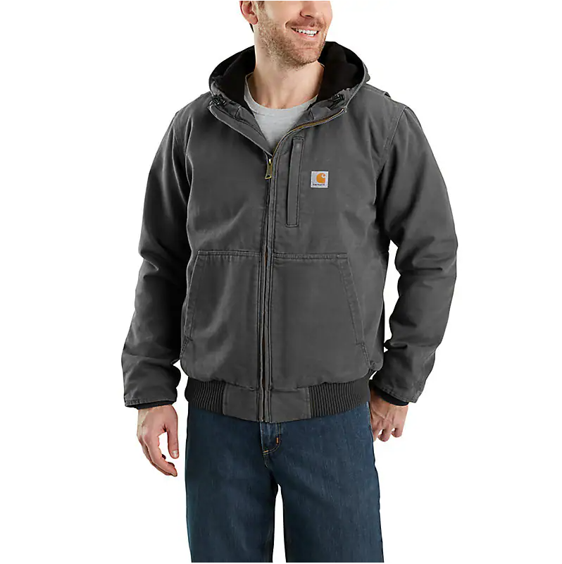 Carhartt, Men's Full Swing Loose Fit Washed Duck Fleece-lined Active Jacket