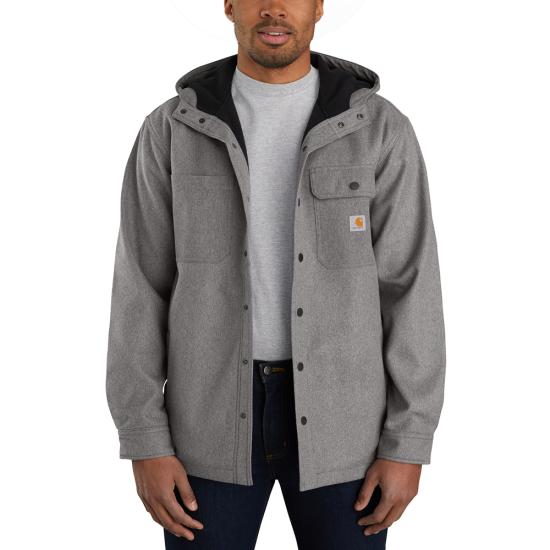 Carhartt, Men's Rain Defender Relaxed Fit Heavyweight Hooded Shirt Jacket