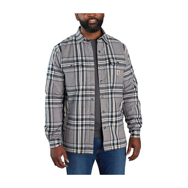 Carhartt, Men's Relaxed Fit Flannel Sherpa-Lined Snap-Front Shirt