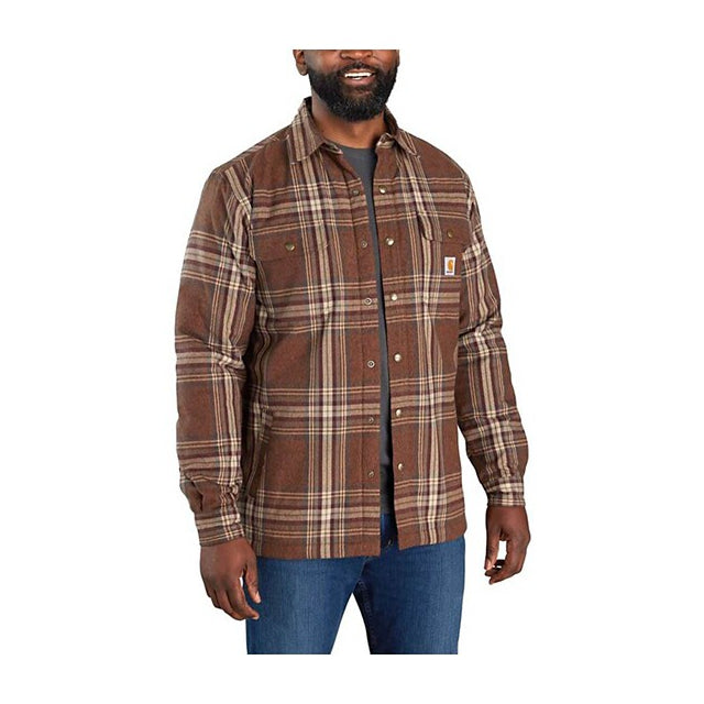 Carhartt, Men's Relaxed Fit Flannel Sherpa-Lined Snap-Front Shirt