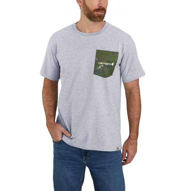 Carhartt, Men's Relaxed Fit Heavyweight Short-Sleeved Camo Pocket T-Shirt