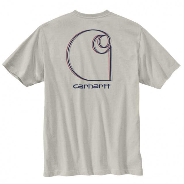 Carhartt, Men's Relaxed Fit Heavyweight Short-Sleeved Logo Graphic T-Shirt