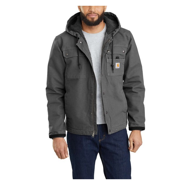 Carhartt, Men's Relaxed Fit Washed Duck Sherpa-Lined Utility Softshell Jacket