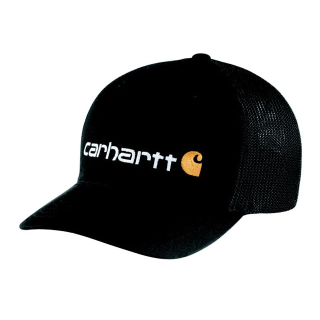 Carhartt, Men's Rugged Flex Twill Mesh Back Logo Graphic Flexfit Hat