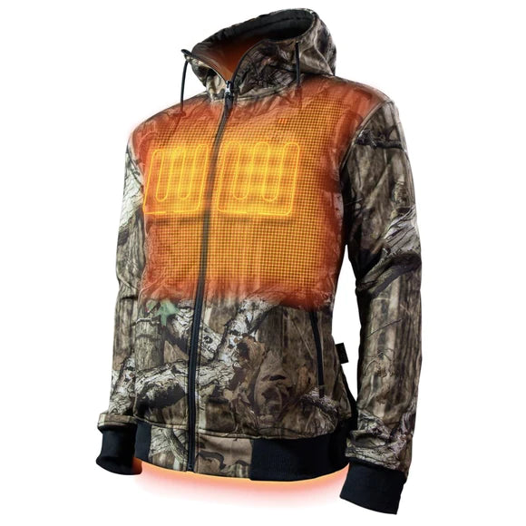 Gobi Heat, Men's Shadow Heated Hunting Hoodie - Mossy Oak Camo