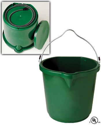 Farm Innovators, Oversized Heated Flat-back Bucket - 120 Watts Of Power