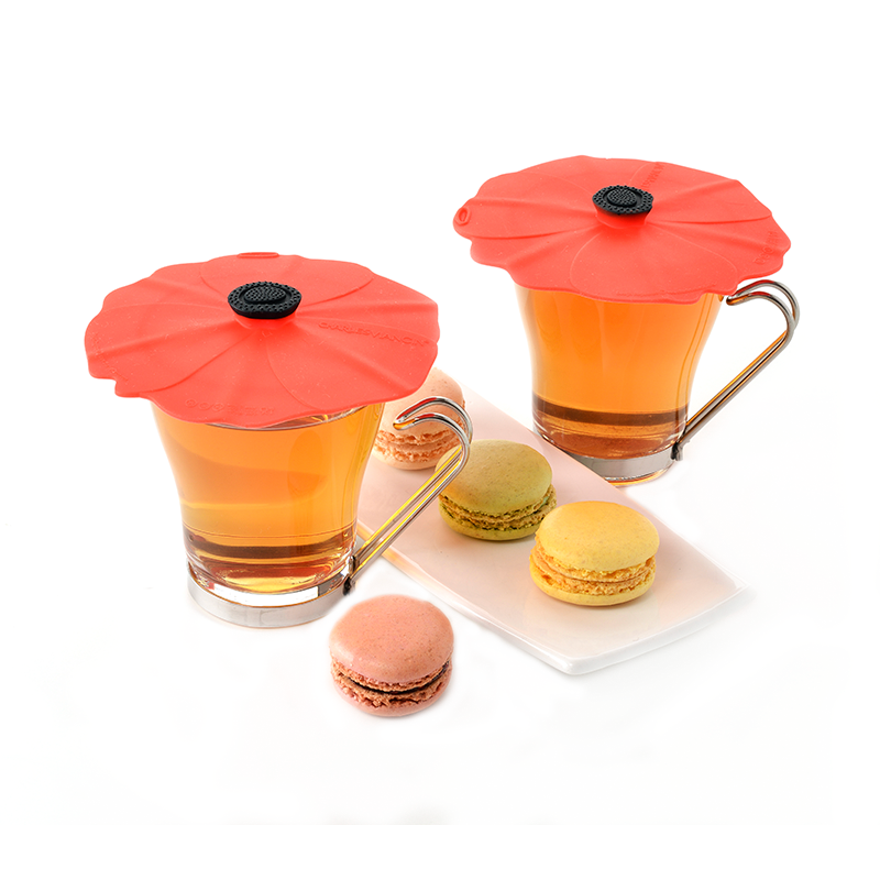 Charles Viancin, Poppy Set Of 2 Drink Cover