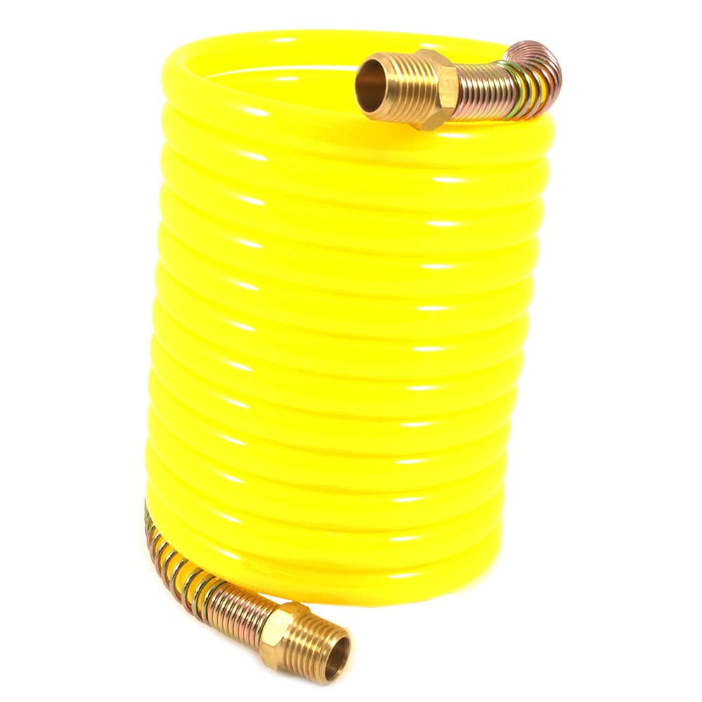 Forney, Recoil Air Hose, Yellow, 1/4 in x 12ft